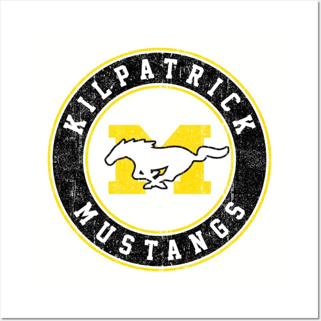 KIlpatrick Mustangs (Variant) Wall Art by huckblade